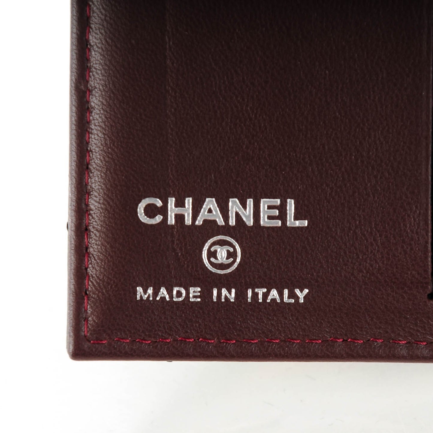 Lambskin Quilted Card Holder Wallet Black