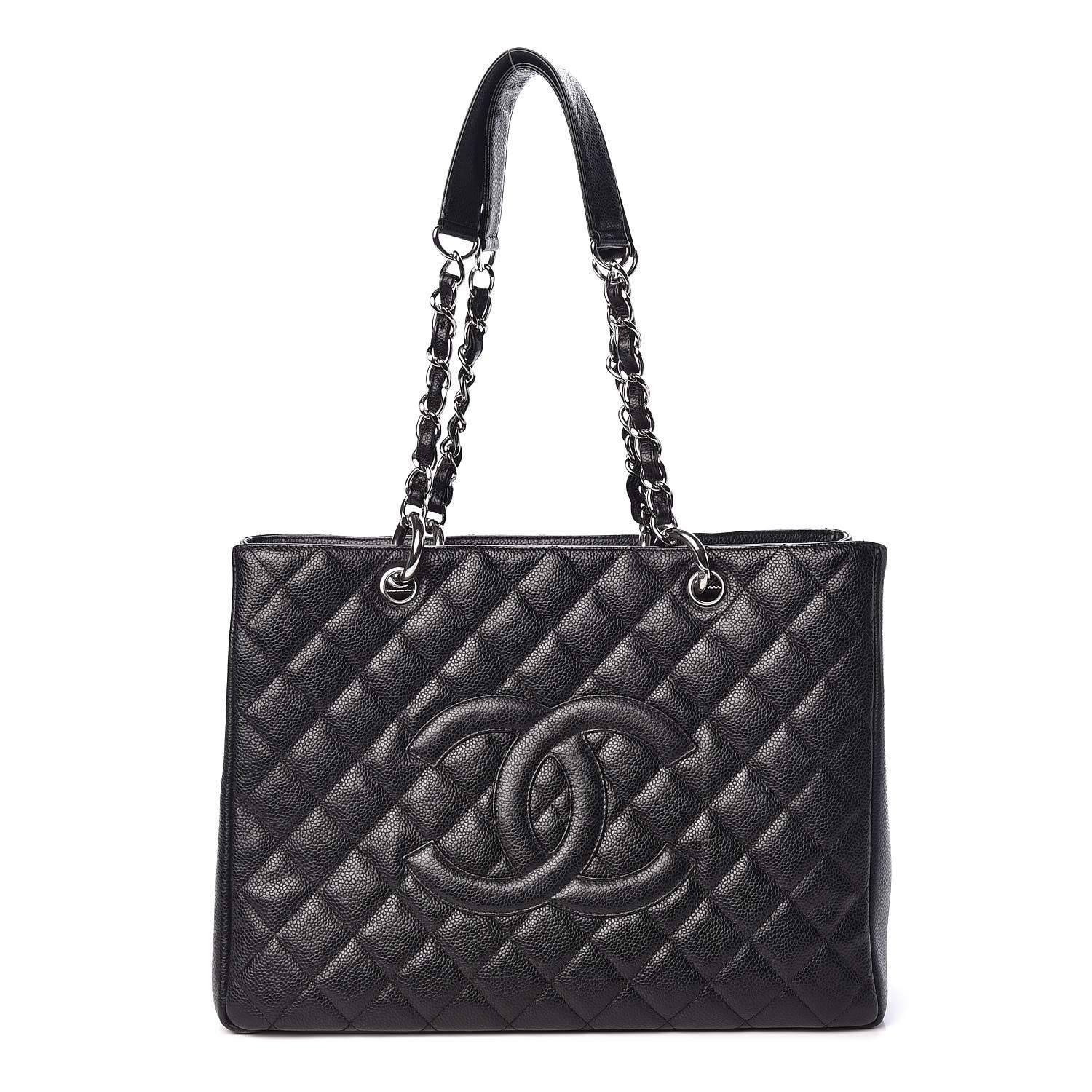 Chanel Caviar Quilted Grand Shopping Tote GST Black 1 of 11