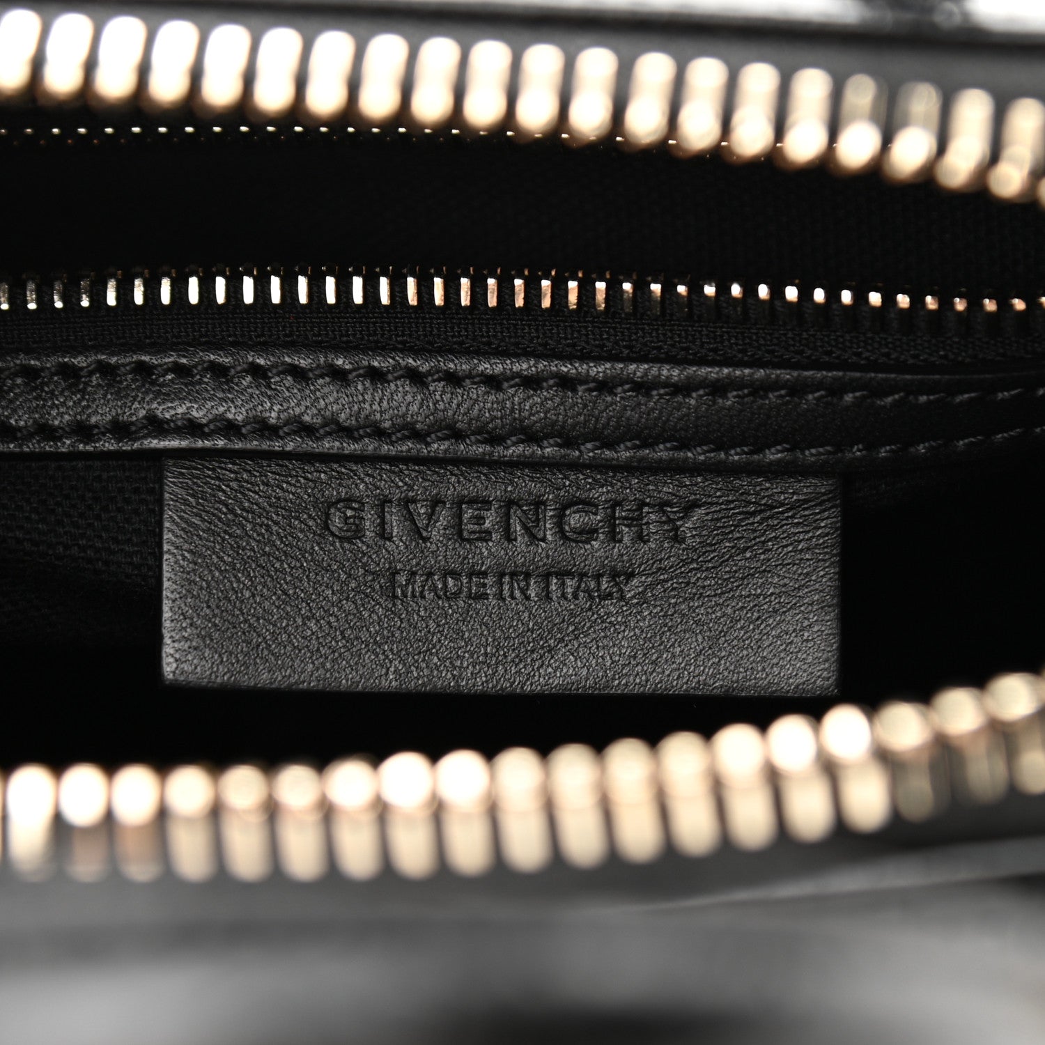 Givenchy Calfskin Crocodile Embossed Mini Antigona Black 6 of 10