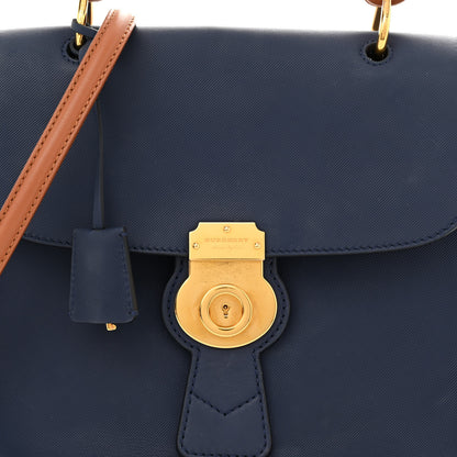 Burberry Trench Calfskin Medium DK88 Top Handle Bag Ink Blue 8 of 16