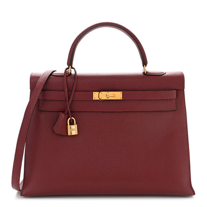 Hermes Ardennes Kelly Sellier 35 Rouge H 1 of 14