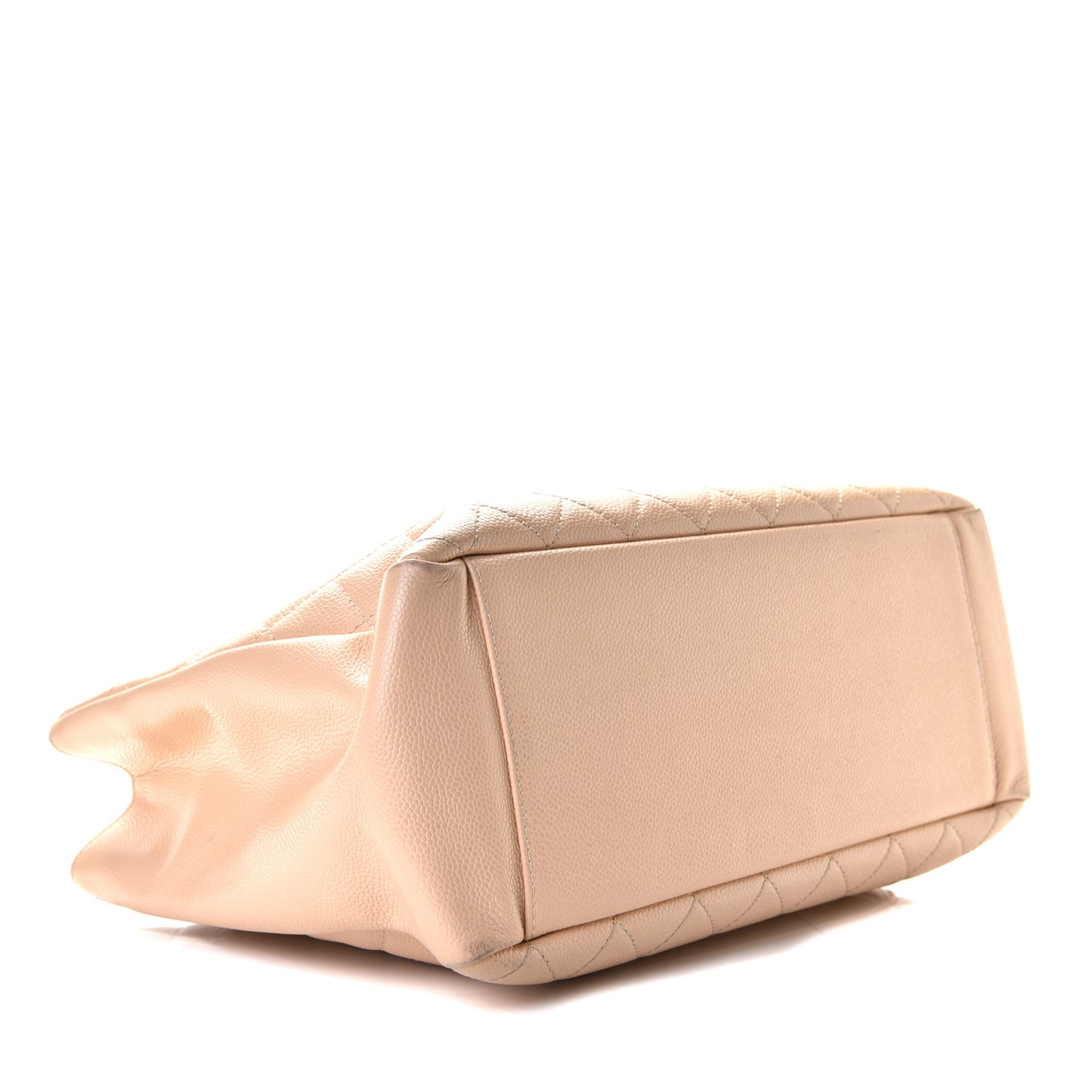 Caviar Quilted Grand Shopping Tote GST Beige