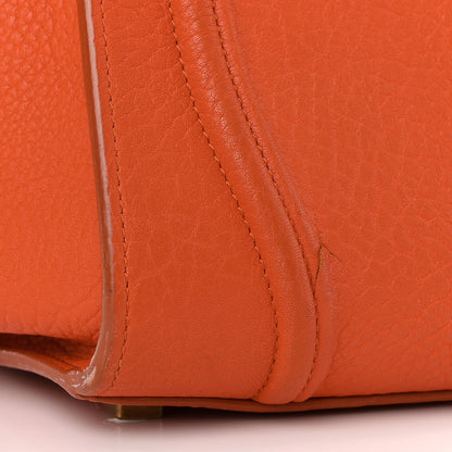 Celine Bullhide Calfskin Medium Phantom Luggage Burnt Orange 21 of 23