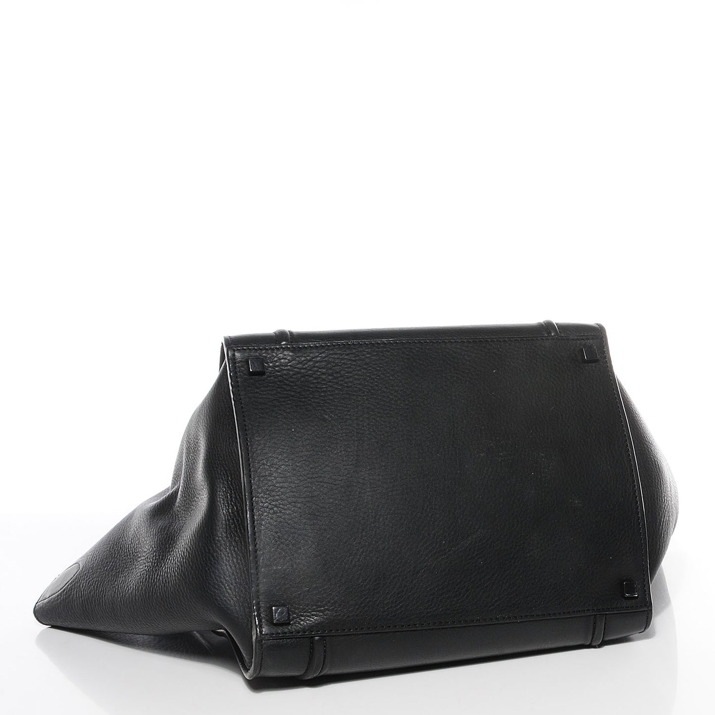 Supple Calfskin Medium Phantom Luggage Black