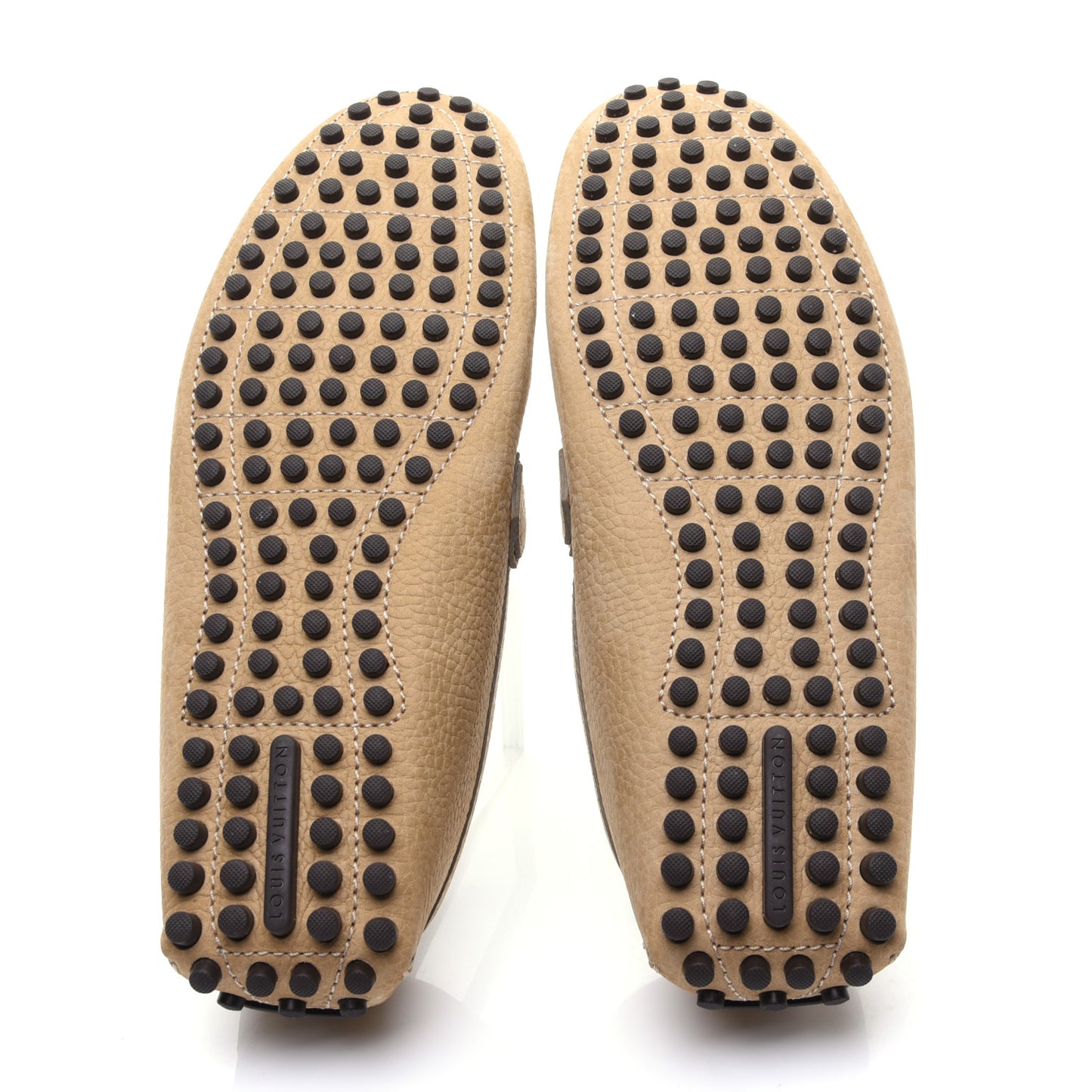 Nubuck Mens Hockenheim Moccasin Loafers 9 Beige