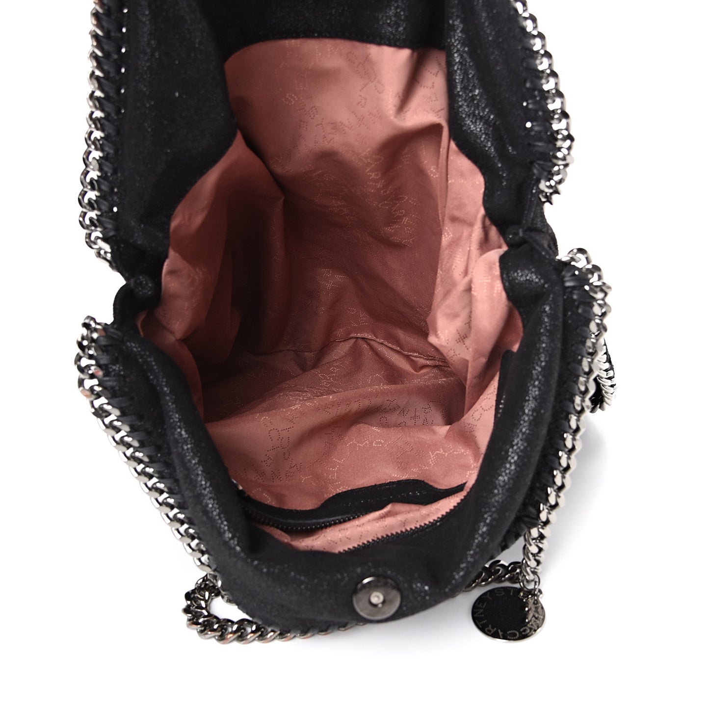 Shaggy Deer Falabella Fold Over Tote Black