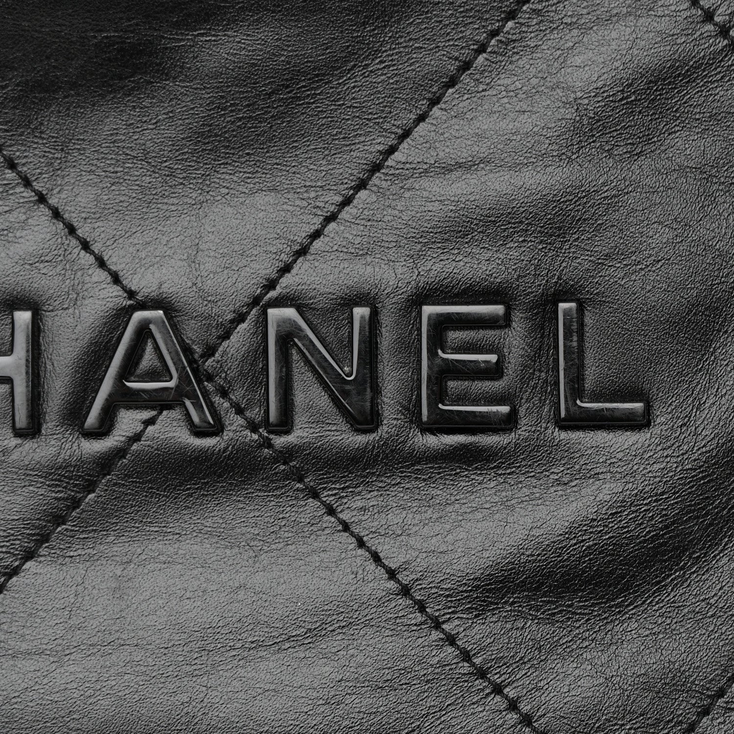 Chanel Shiny Calfskin Quilted Small Chanel 22 So Black 12 of 13