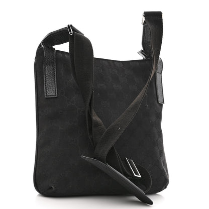 Gucci Monogram Flat Messenger Bag Black 3 of 12