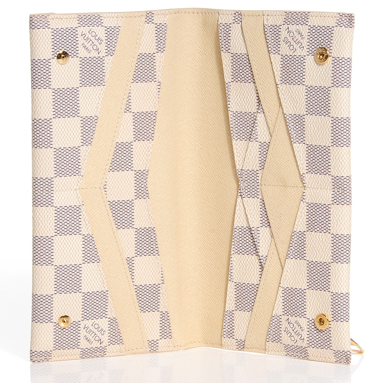 Louis Vuitton Damier Azur Long Origami Wallet 5 of 7