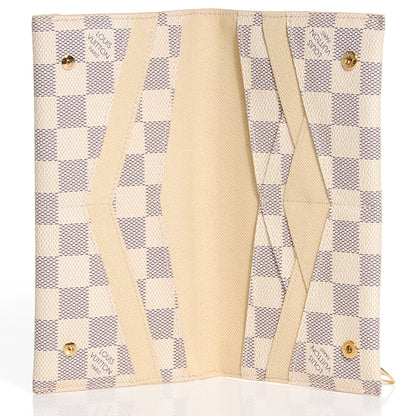 Louis Vuitton Damier Azur Long Origami Wallet 5 of 7