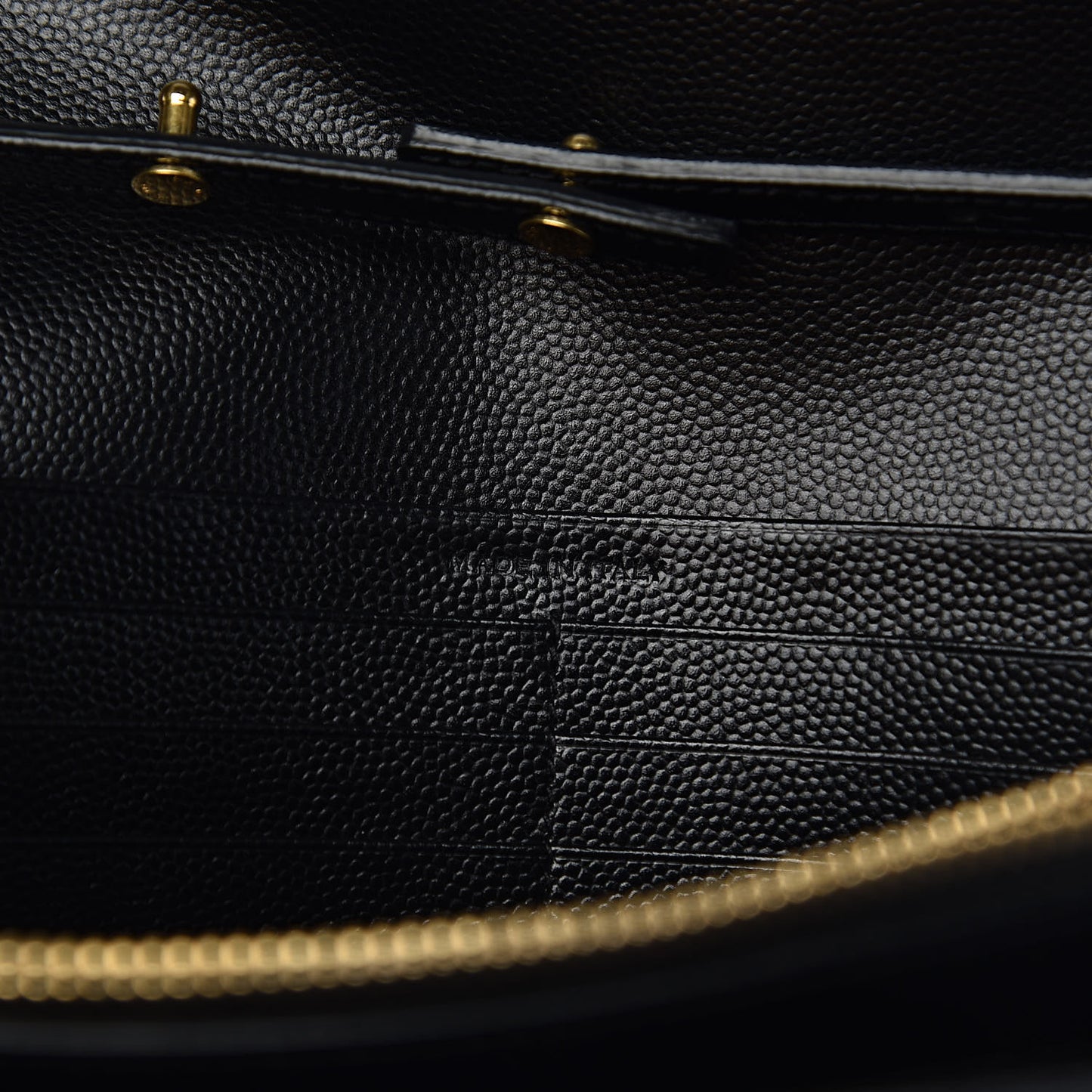 Grain De Poudre Monogram Chain Wallet Black