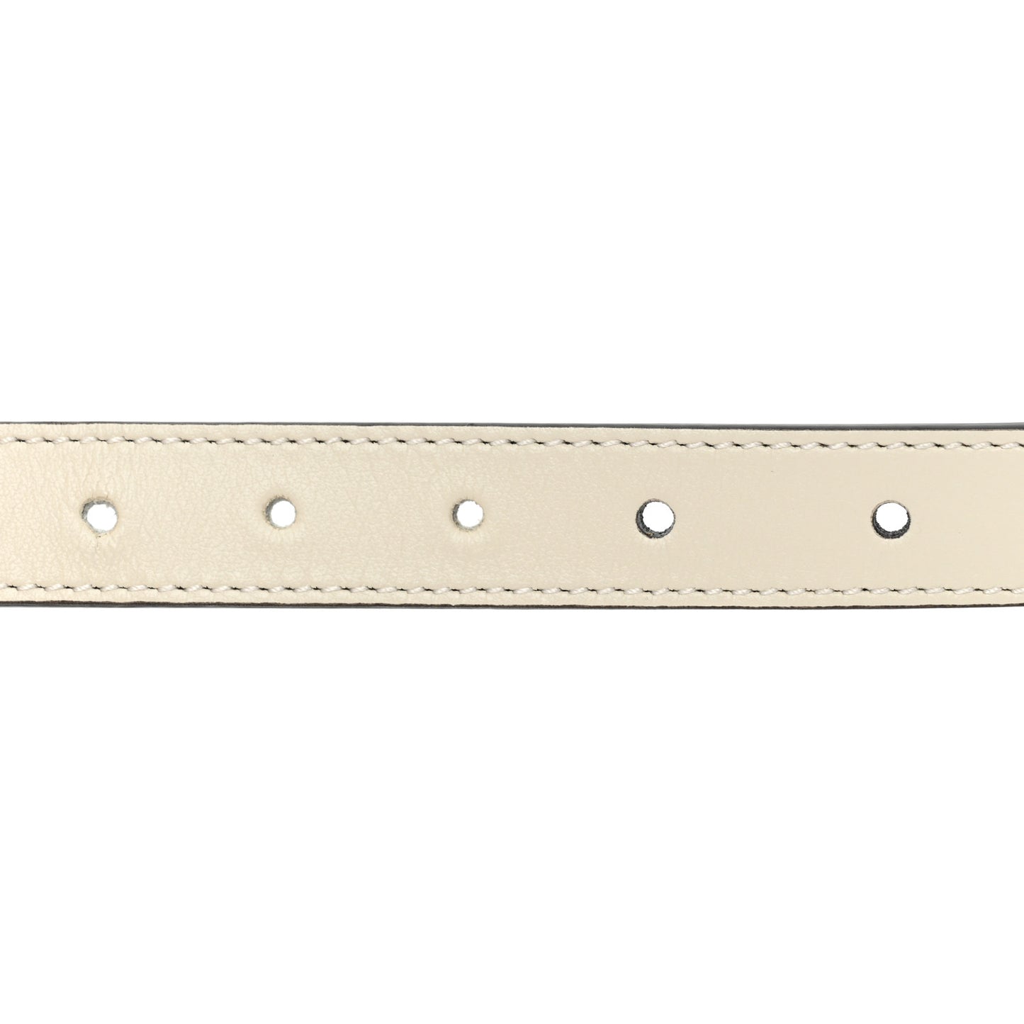 Plutone Calfskin Palladium Double G 20mm Belt 70 28 Mystic White