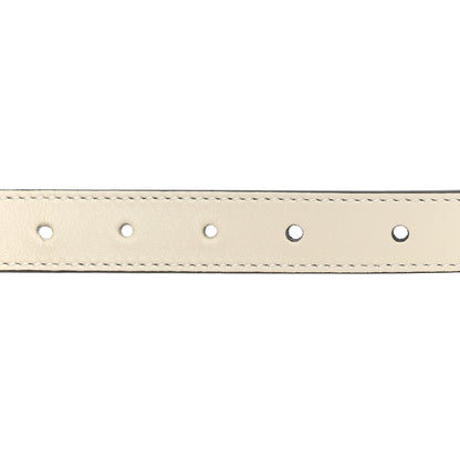 Gucci Plutone Calfskin Palladium Double G 20mm Belt 70 28 Mystic White 4 of 5