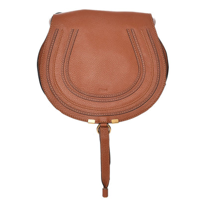 Chloe Calfskin Medium Marcie Round Crossbody Bag Tan 1 of 9