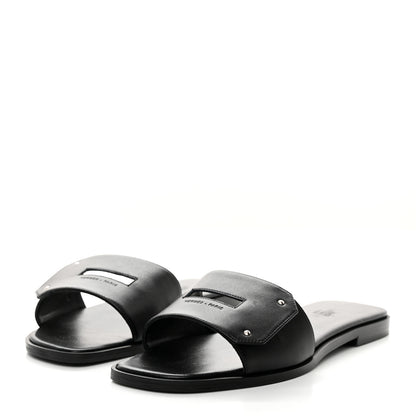 Hermes Calfskin View Sandals 38.5 Black 3 of 10