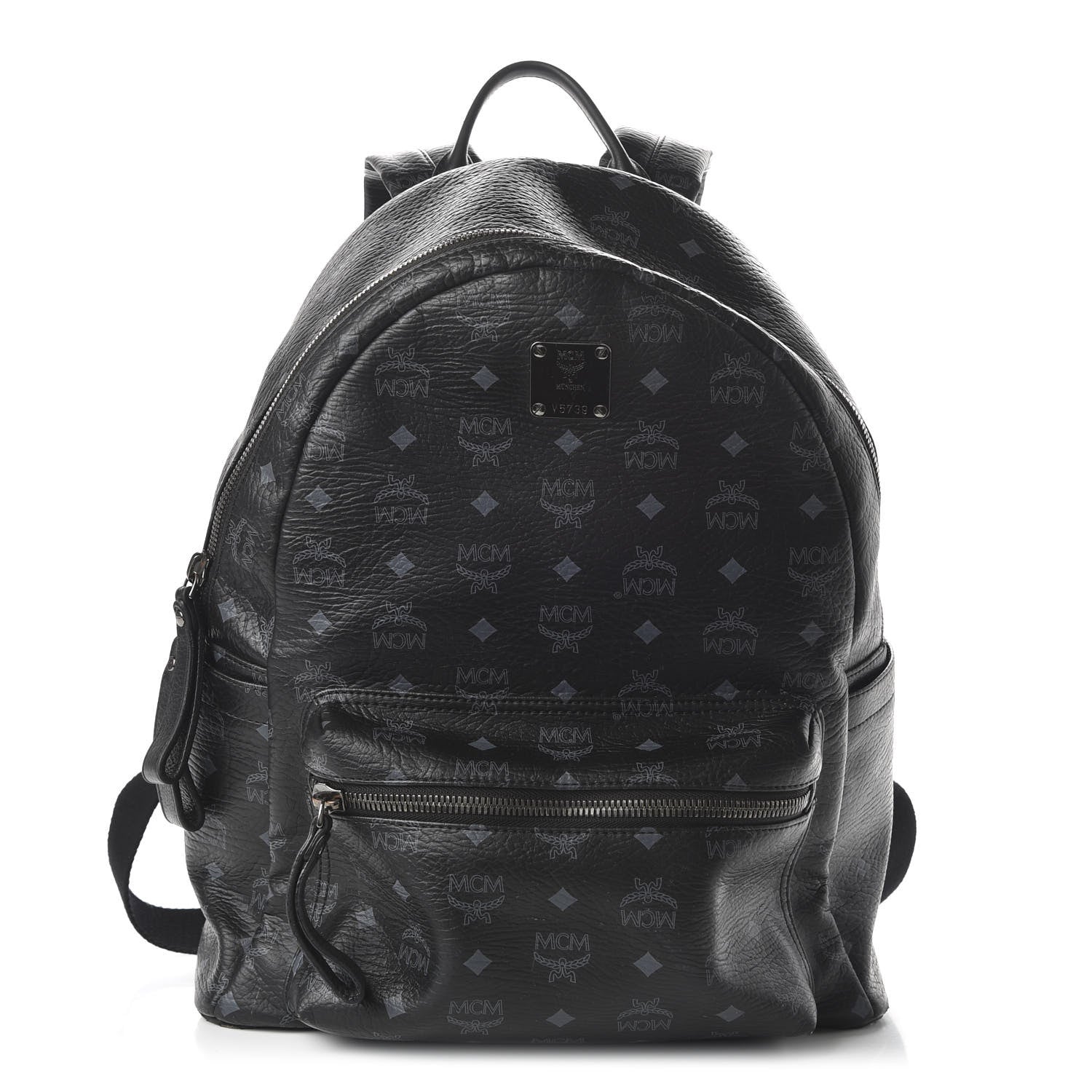 MCM Visetos Medium Stark Backpack Black 1 of 8
