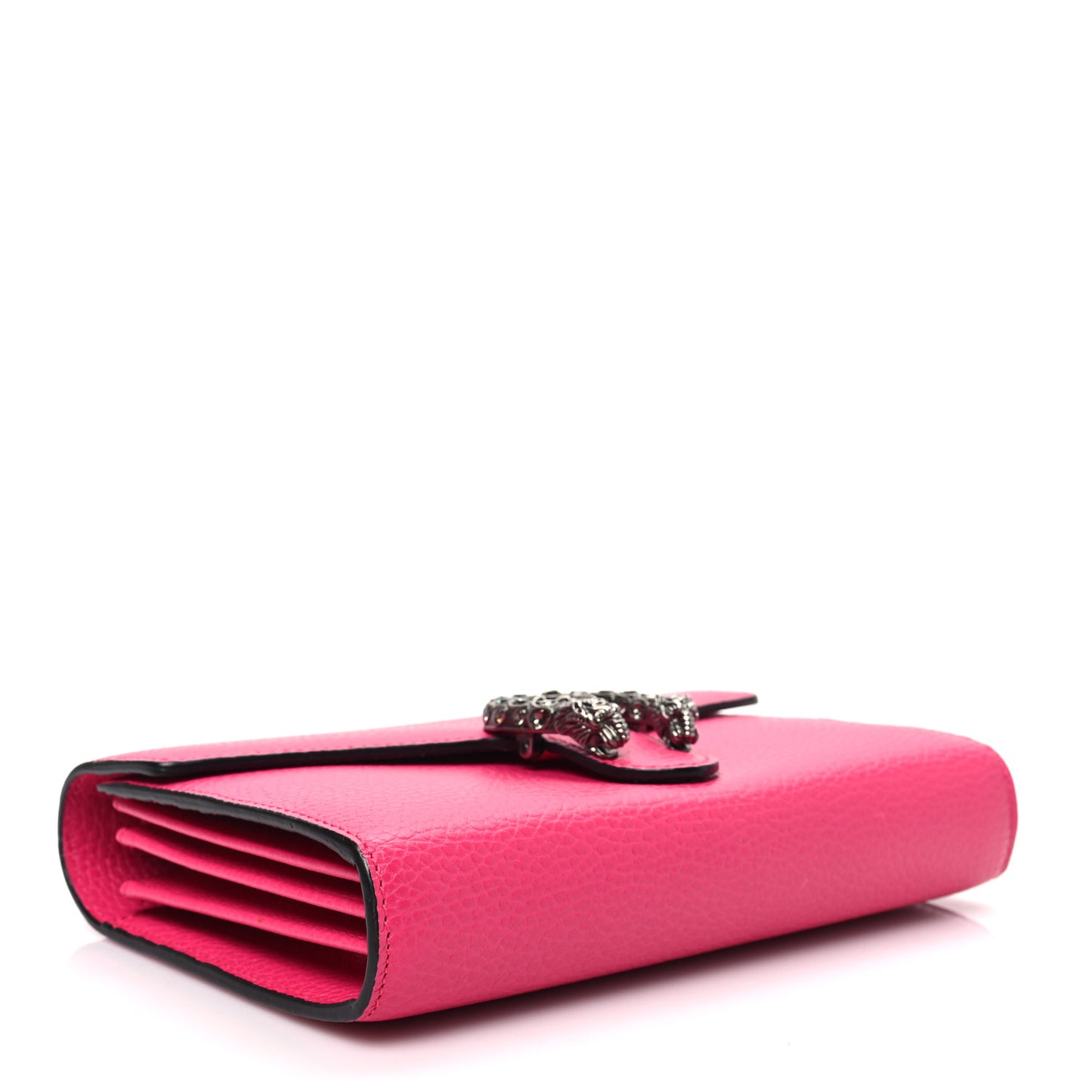 Dollar Calfskin Crystal Mini Dionysus Chain Wallet Box Pink