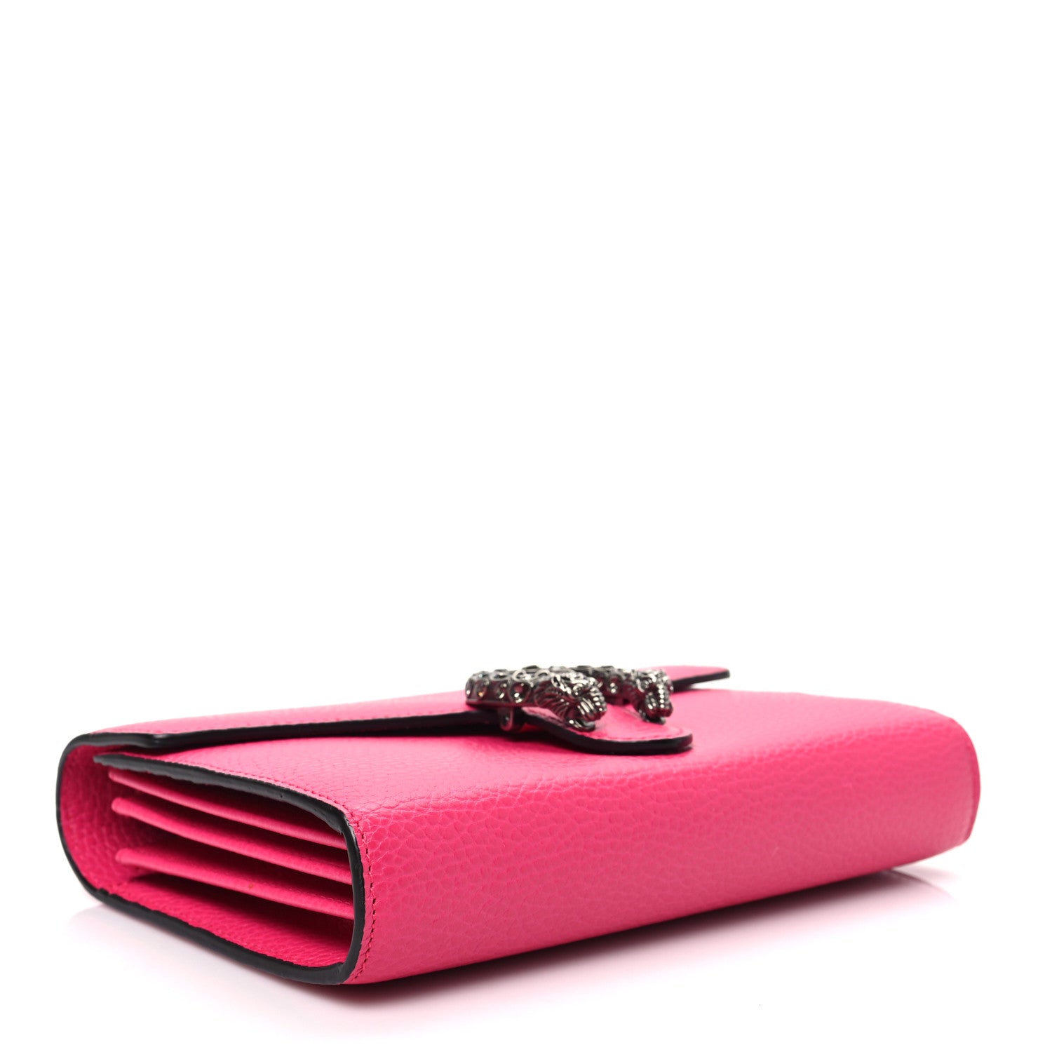 Gucci Dollar Calfskin Crystal Mini Dionysus Chain Wallet Box Pink 4 of 8