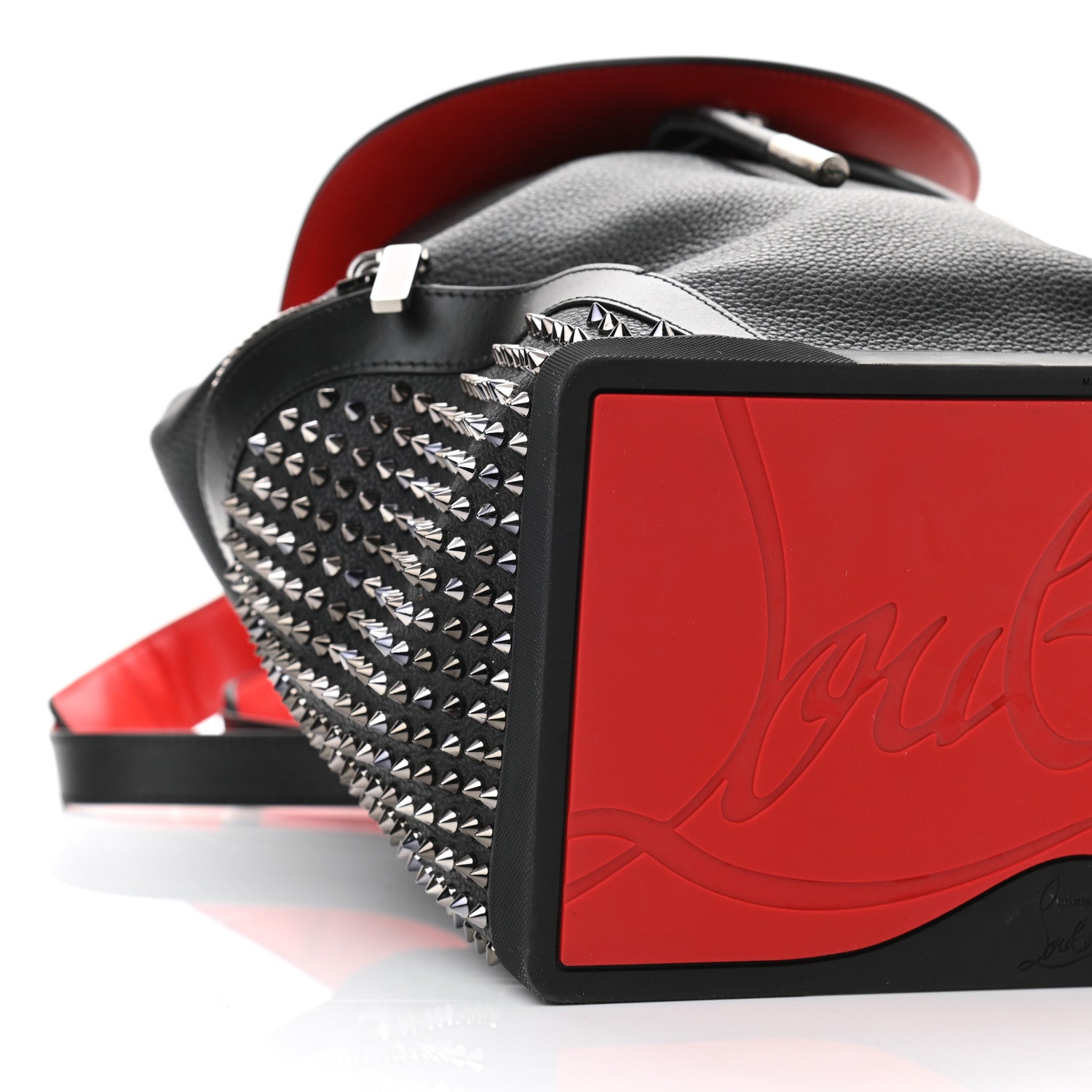 Christian Louboutin Calfskin Spiked Explorafunk Backpack Black 9 of 10