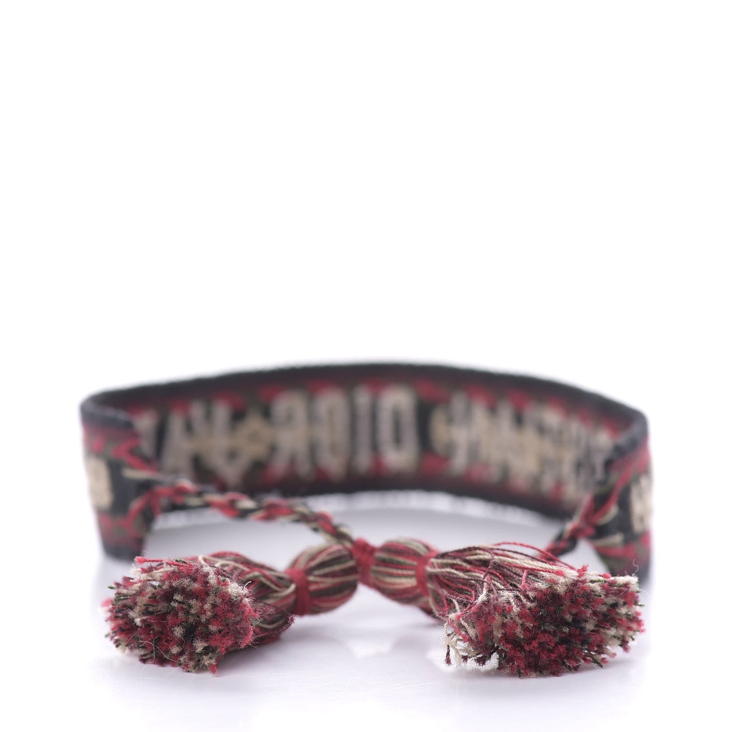 Christian Dior Woven Cotton J'Adior Friendship Bracelet Red Multicolor 3 of 5