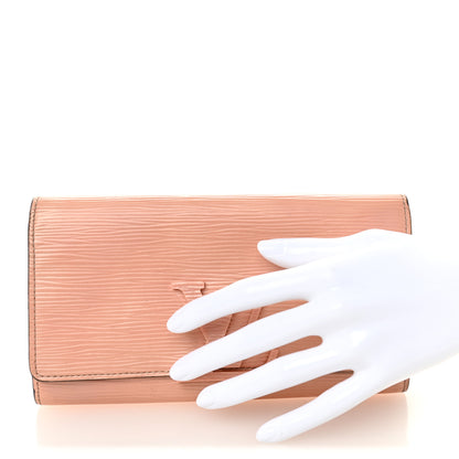 Louis Vuitton Epi Louise Wallet Rose Nacre 2 of 8