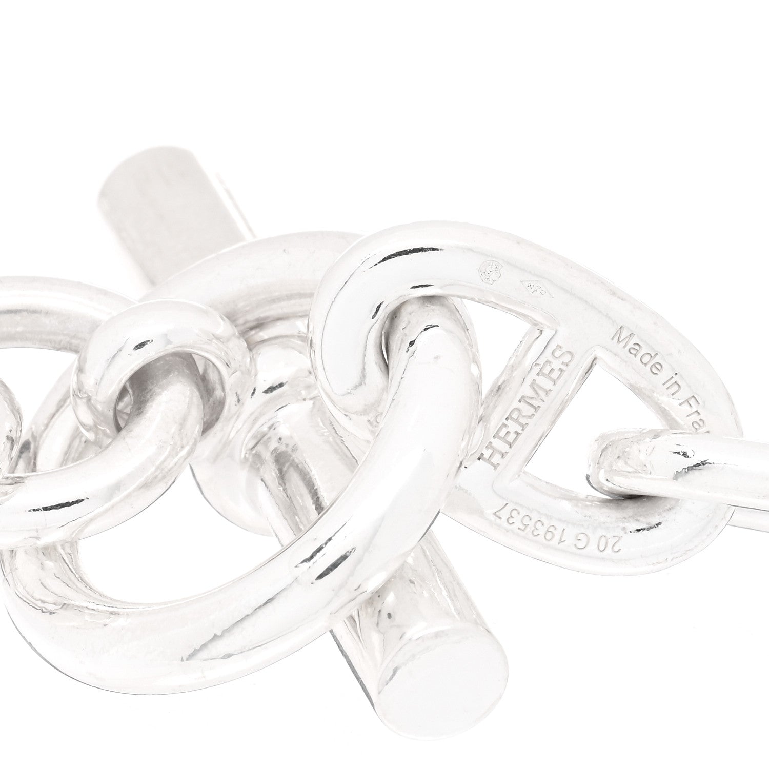 Hermes Sterling Silver TGM Chaine D'Ancre Bracelet 3 of 3