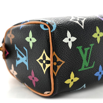 Louis Vuitton Monogram Multicolor Mini Sac HL Speedy Black 8 of 10