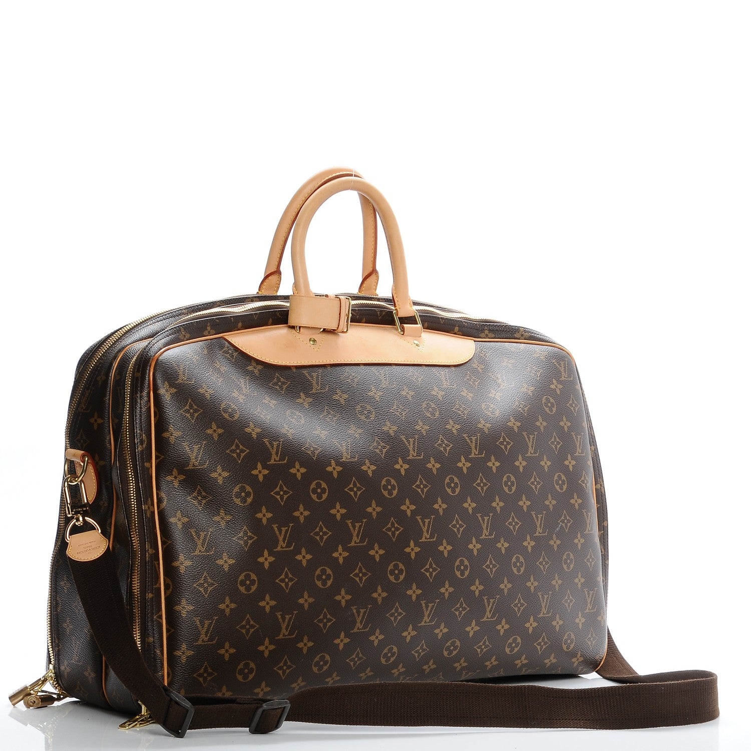 Louis Vuitton Monogram Alize 2 Compartment Luggage Travel Bag 3 of 10