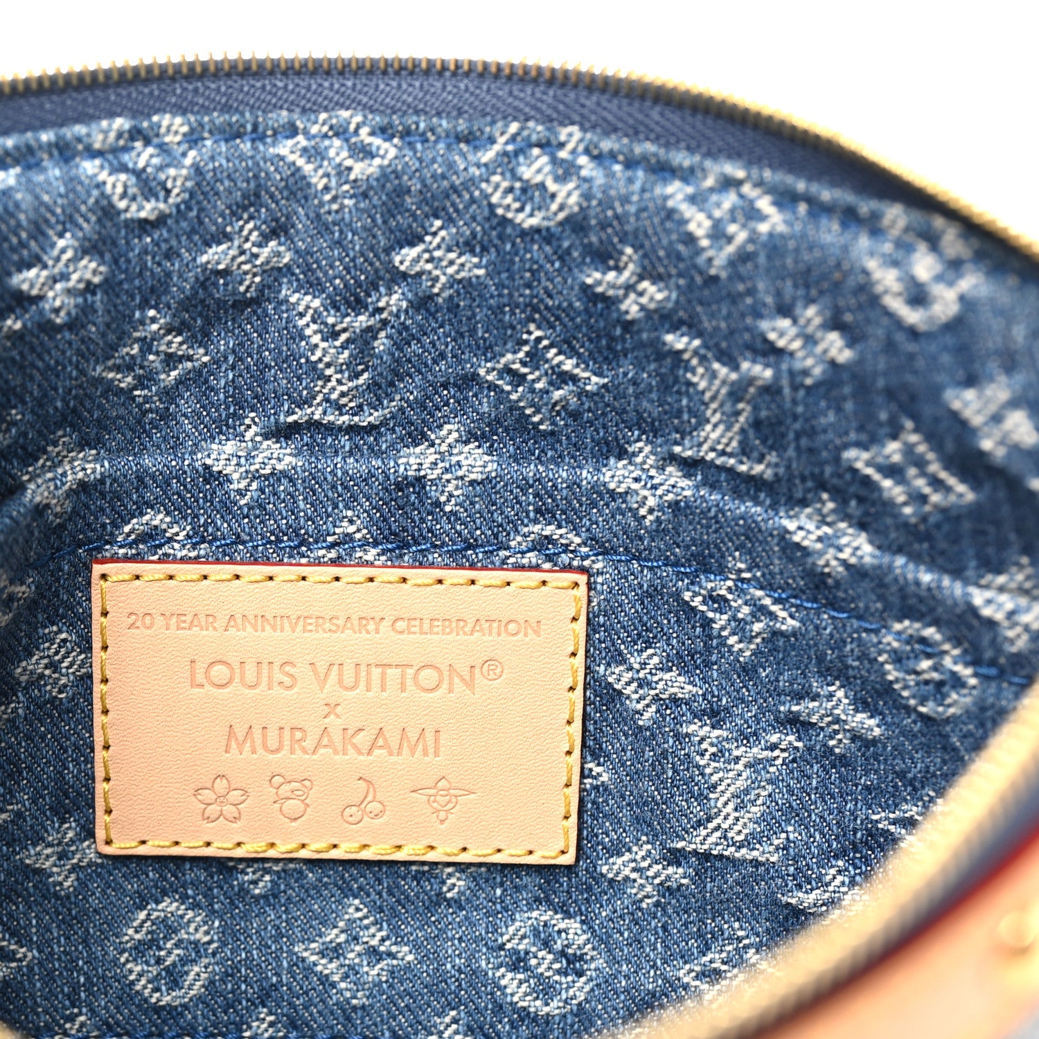 Louis Vuitton LV X TM Monogram Denim Cerises Pochette Accessories