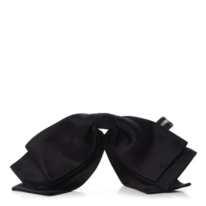 Chanel Satin CC Hair Clip Bow Black 1 of 6