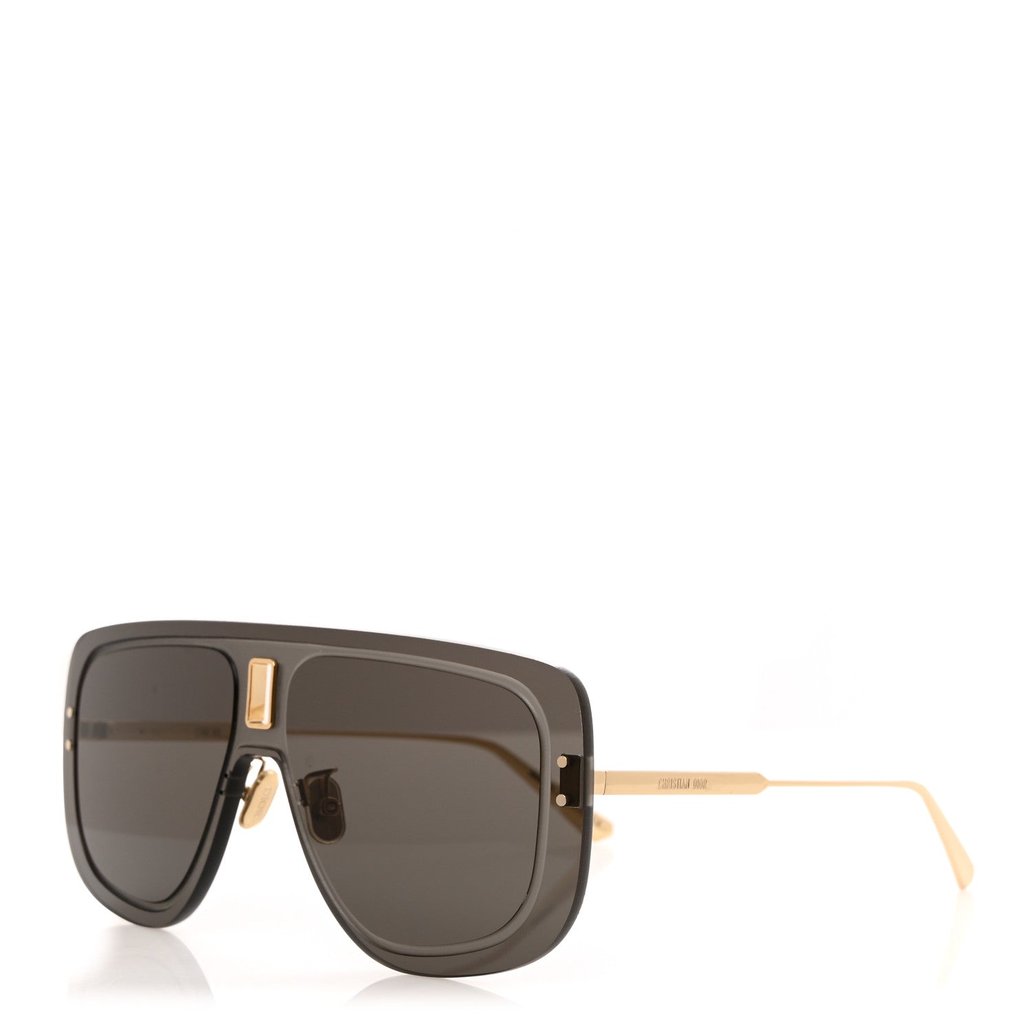 Christian Dior UltraDior Mask Sunglasses Gold Grey 1 of 8