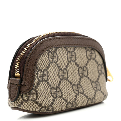 Gucci GG Supreme Monogram Web Ophidia Dome Key Pouch Beige New Acero 3 of 7