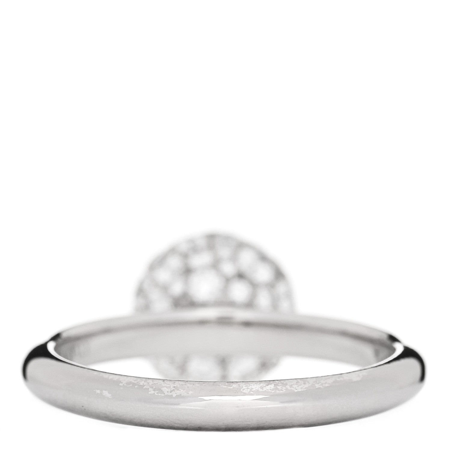 Tiffany 18K White Gold Diamond 8mm HardWear Ball Ring 52 6 4 of 6