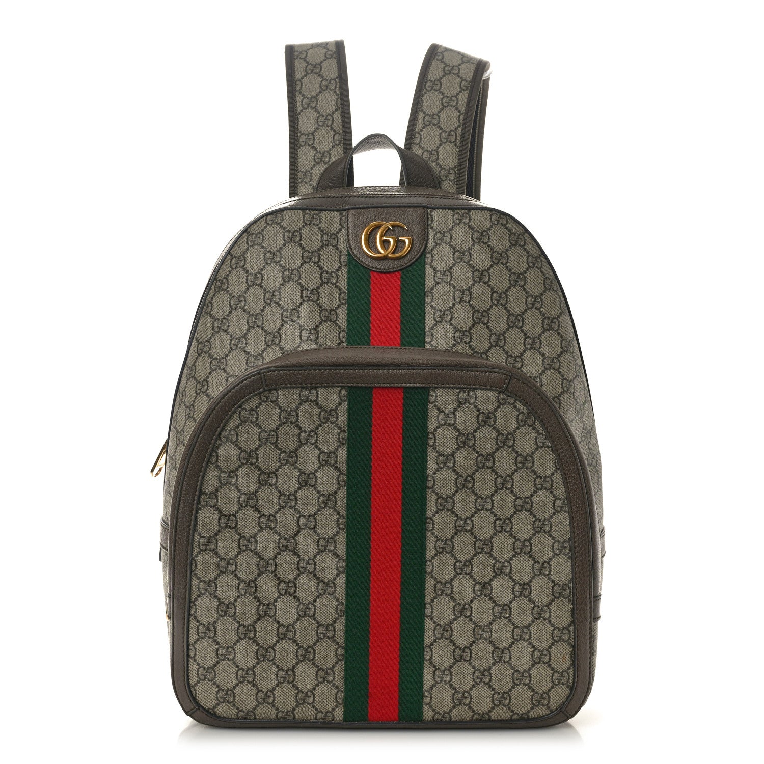 Gucci GG Supreme Monogram Medium Ophidia Day Backpack Brown 1 of 11