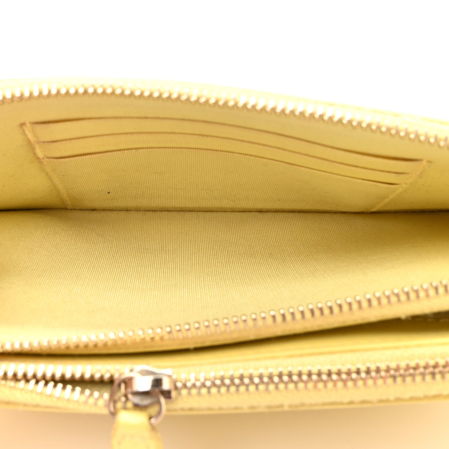 Chanel Caviar Quilted CC Filigree Clutch With Chain Yellow 6 of 17