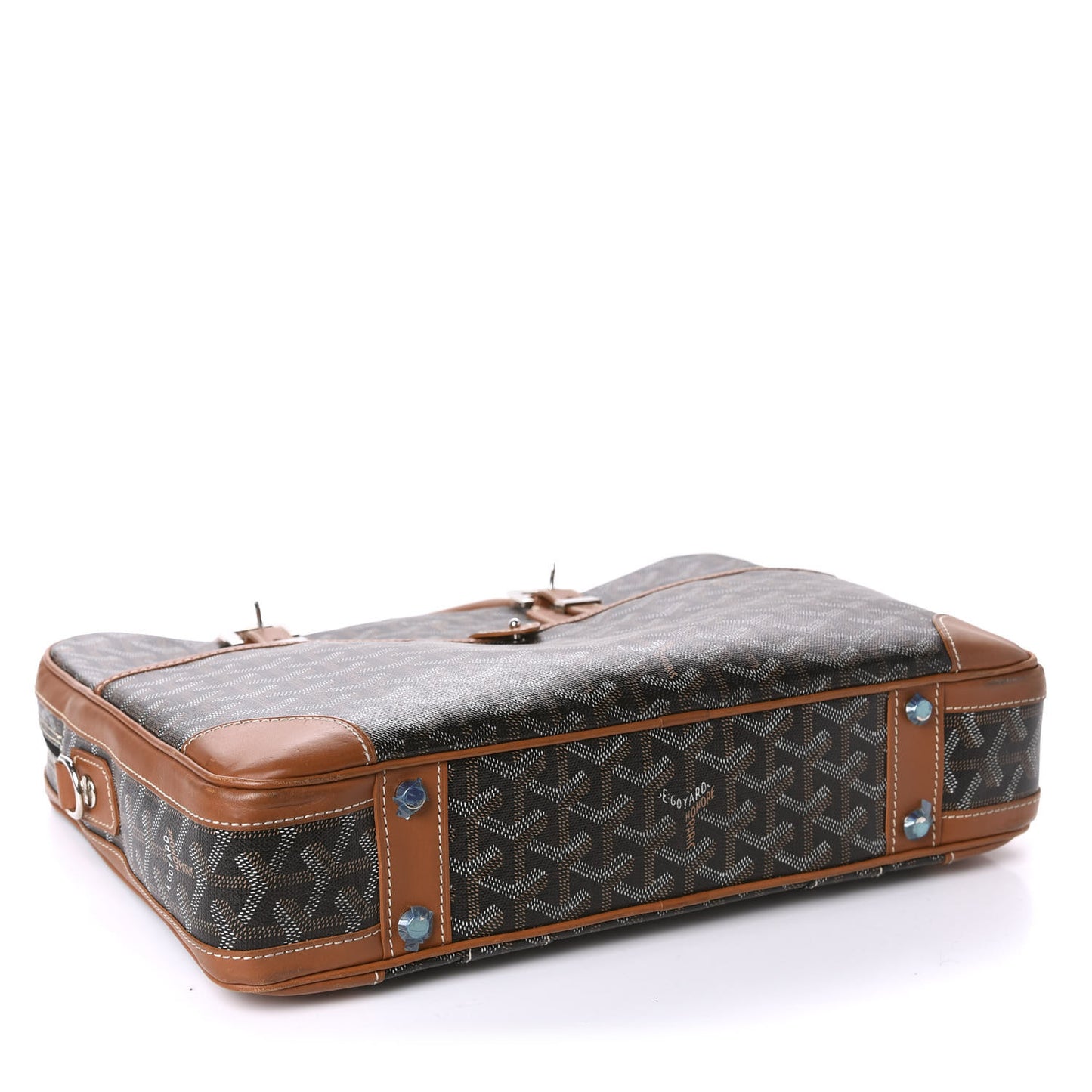 Goyardine Ambassade PM Briefcase Black Gold
