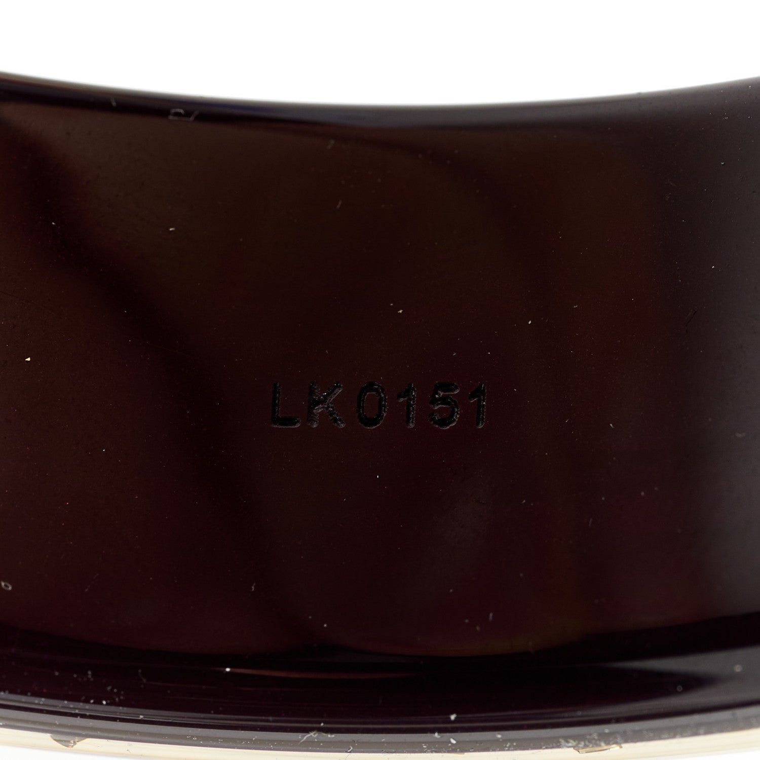Louis Vuitton Resin Swarovski Medium Inclusion Bracelet GM Marron 4 of 4