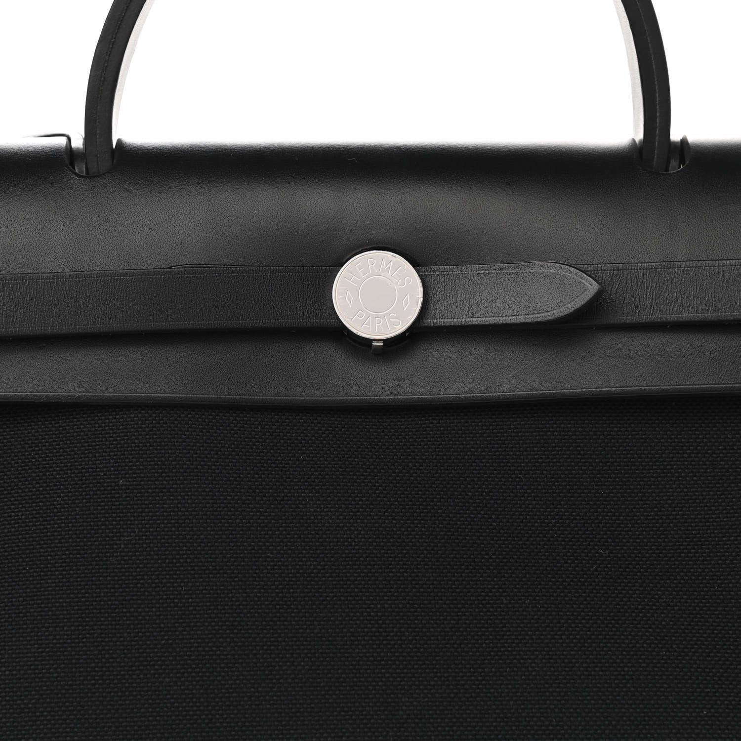 Hermes Military Toile Vache Hunter Herbag Zip PM 31 Black 9 of 11