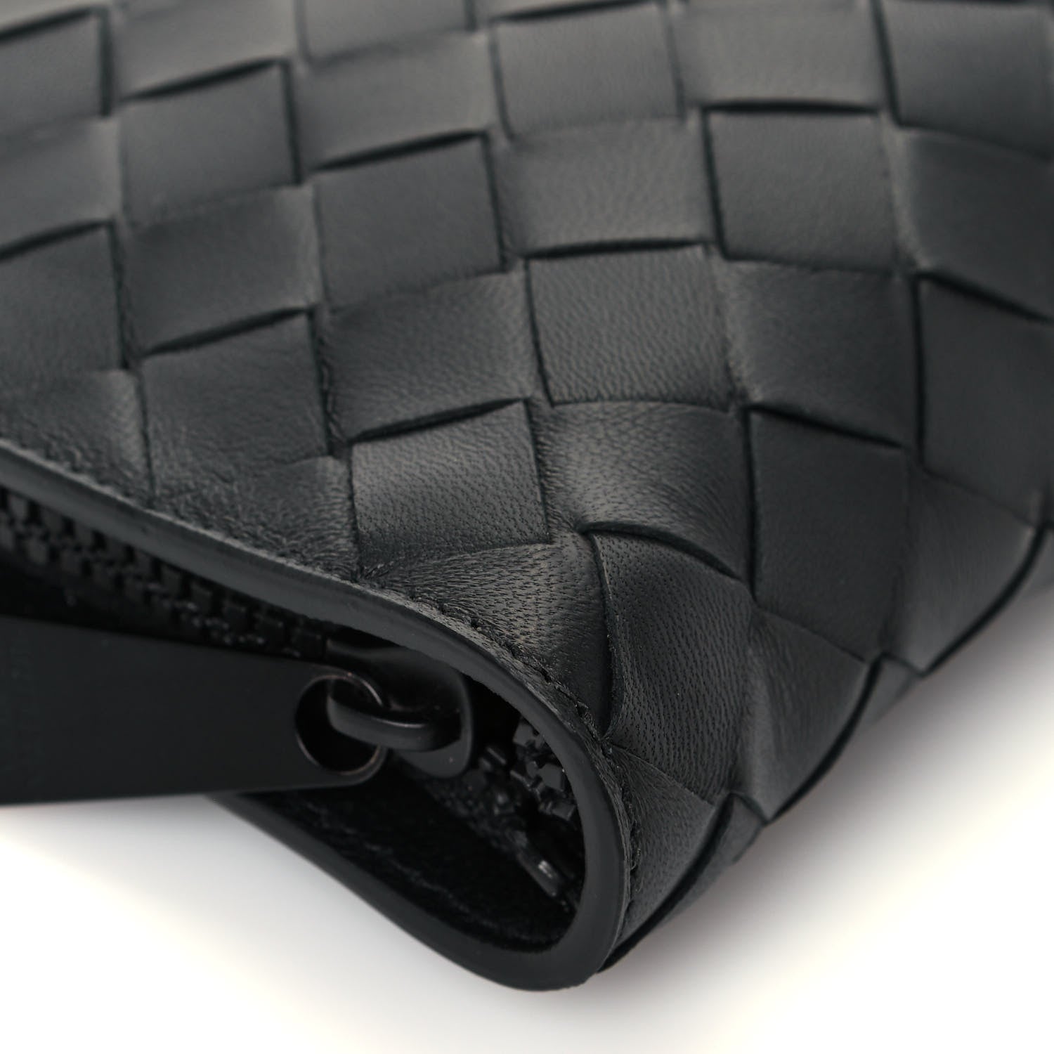 Bottega Veneta Nylon Nappa Intrecciato Convertible Tote Khaki Black 17 of 21