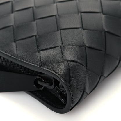 Bottega Veneta Nylon Nappa Intrecciato Convertible Tote Khaki Black 17 of 21