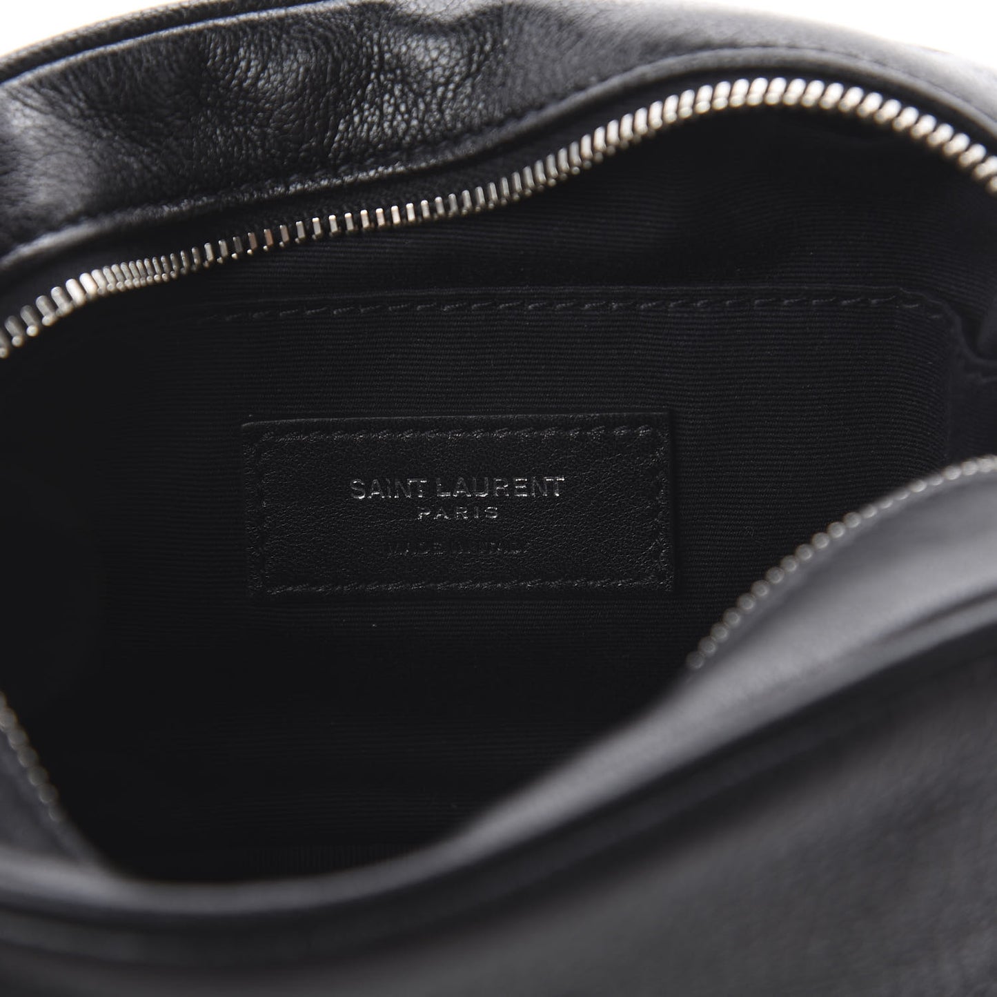 Lambskin Monogram Lou Belt Bag Black