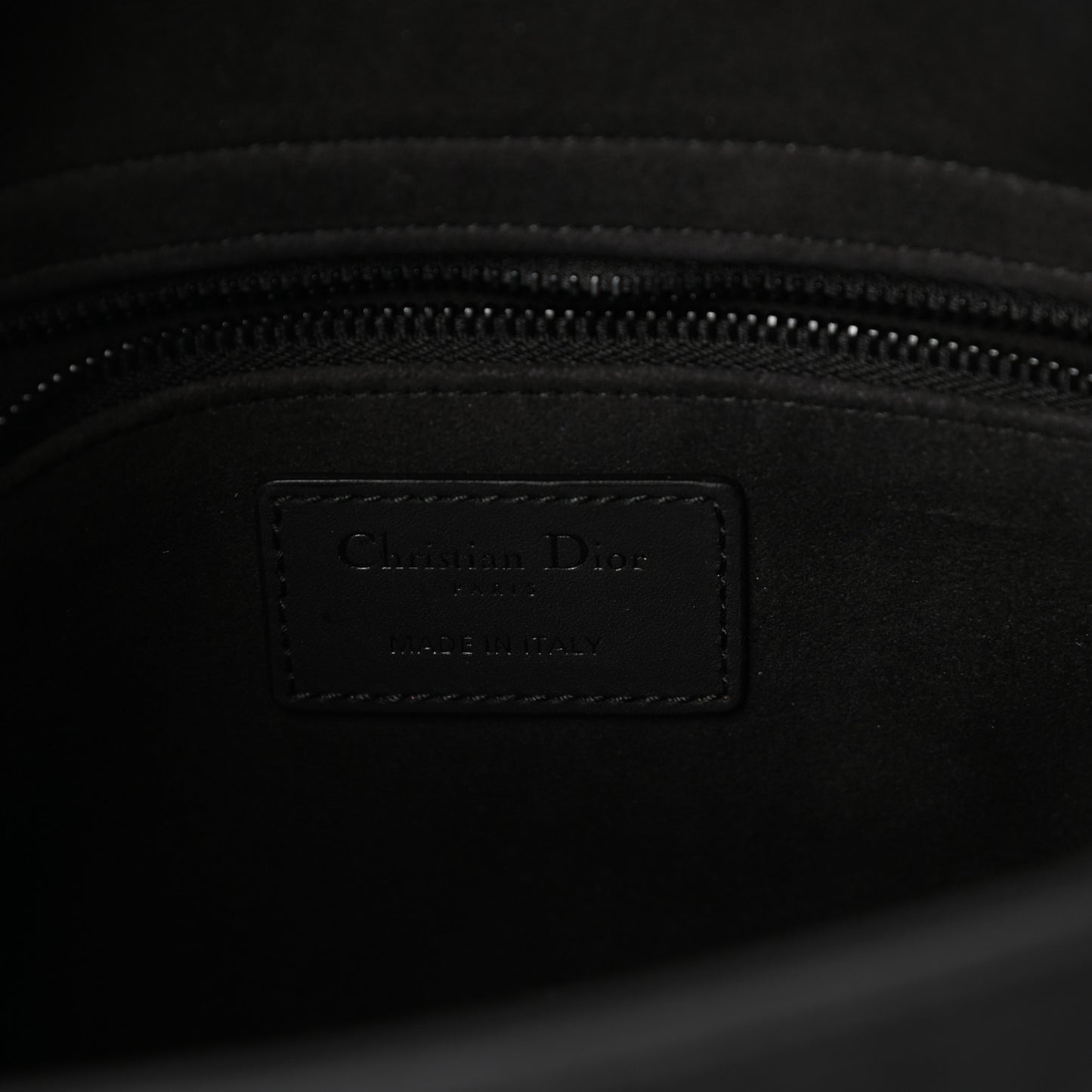 Ultra Matte Calfskin Cannage Medium Lady Dior Black