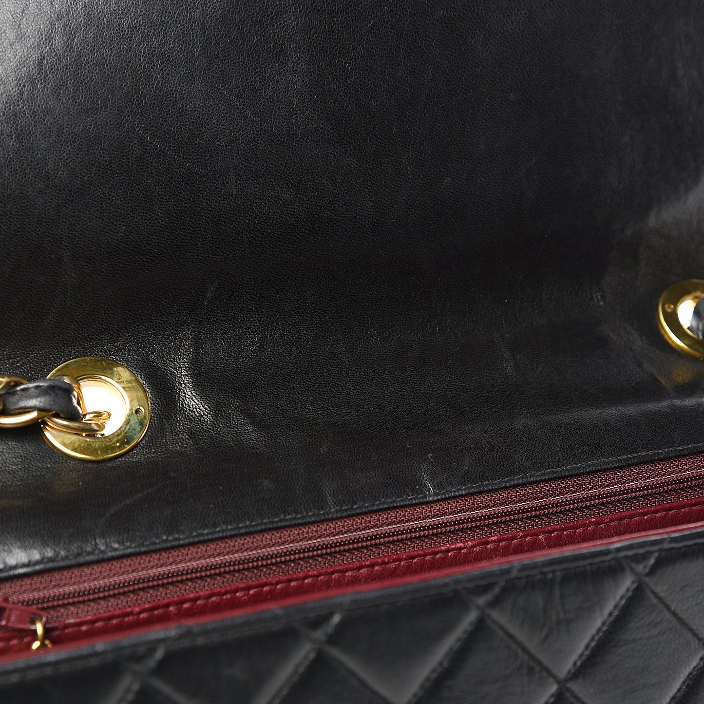 Lambskin Quilted Jumbo Single Flap Black