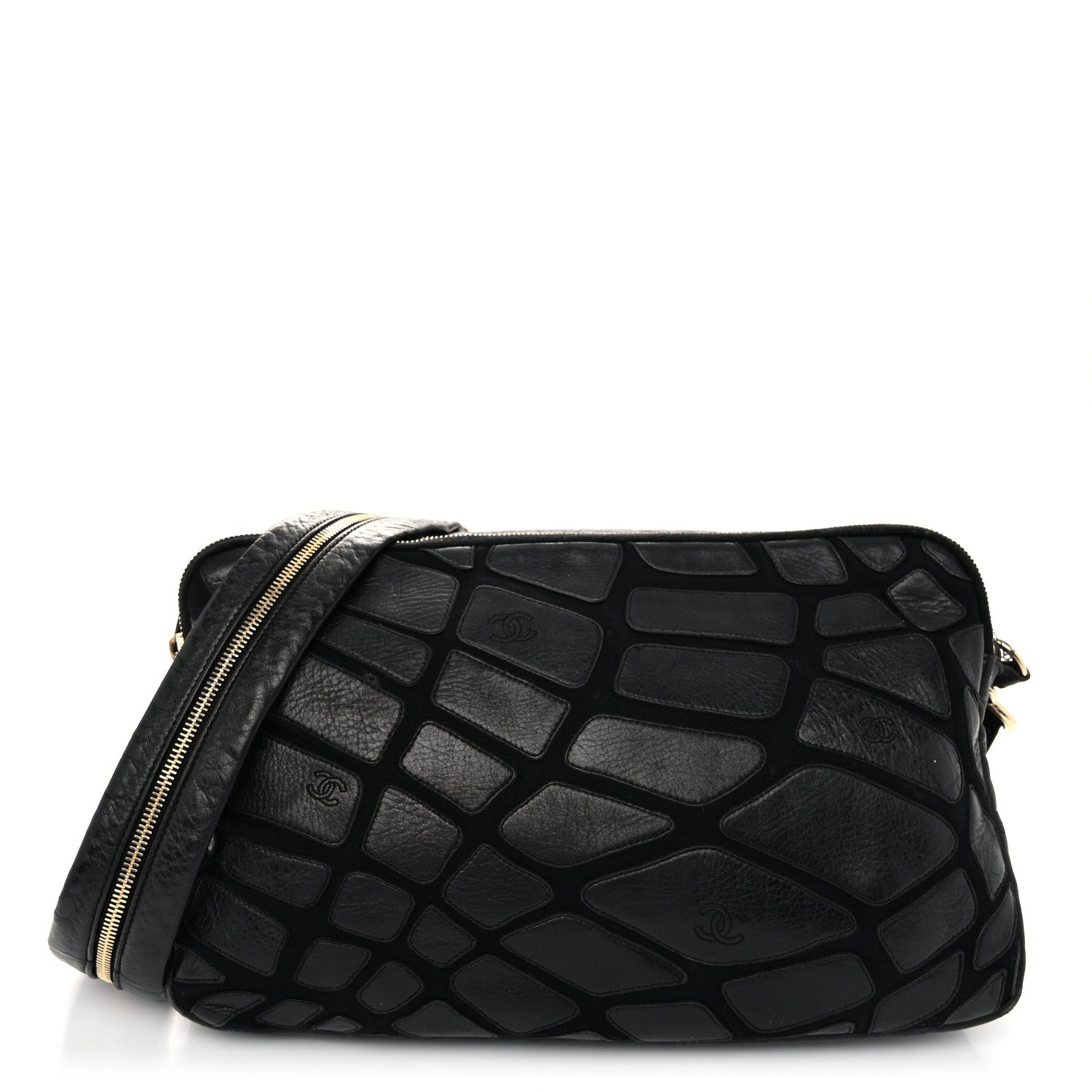 Chanel Lambskin Jersey Scales Camera Case Black 1611403 – FASHIONPHILE