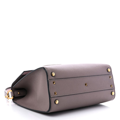 Valentino Garavani Grainy Calfskin Small VSling Top Handle Bag Clay 3 of 8