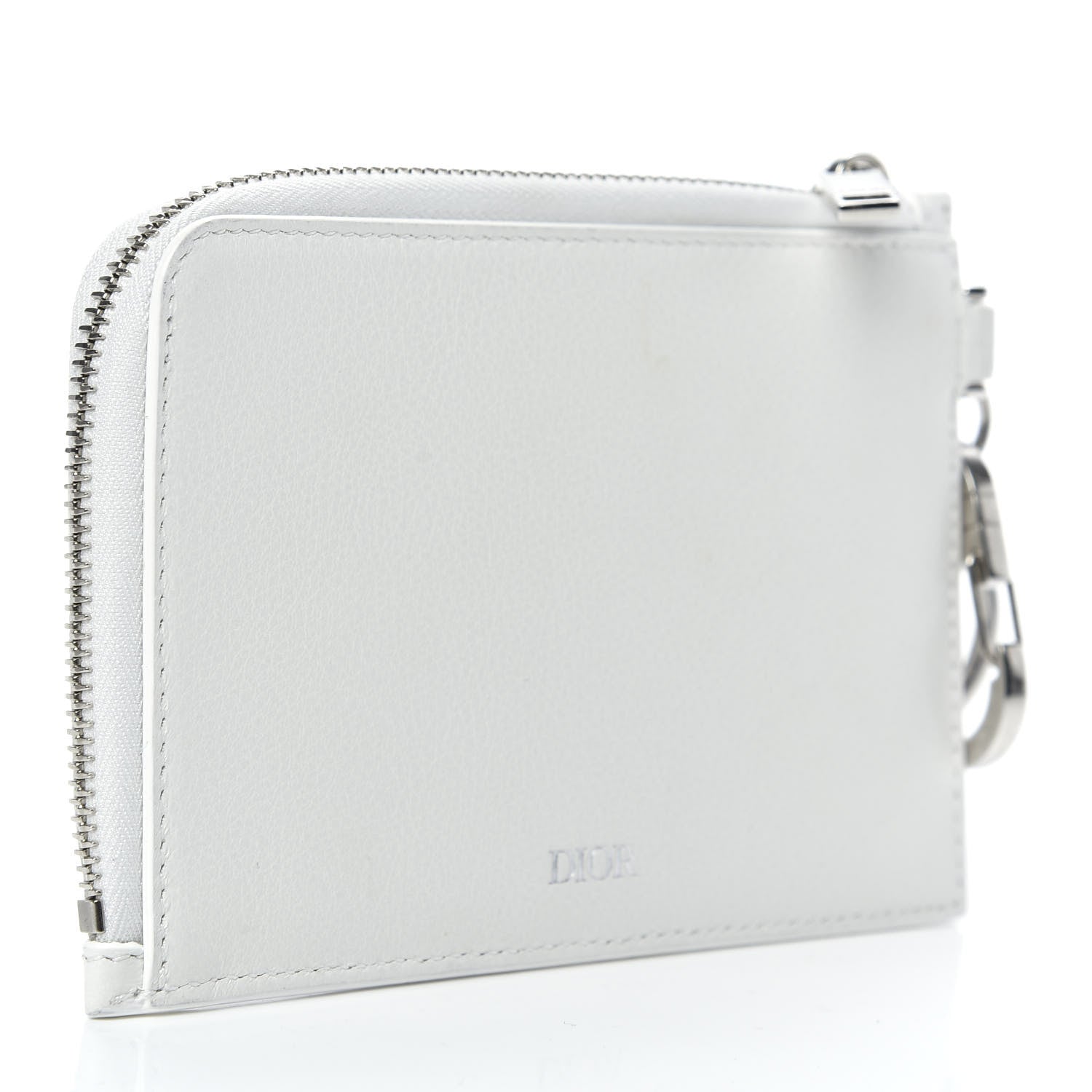 Christian Dior X DANIEL ARSHAM Grained Calfskin Zip Charm White 3 of 9
