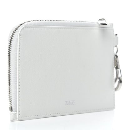 Christian Dior X DANIEL ARSHAM Grained Calfskin Zip Charm White 3 of 9