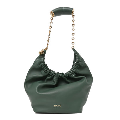 Loewe Mellow Nappa Lambskin Small Squeeze Bag Green 1 of 9
