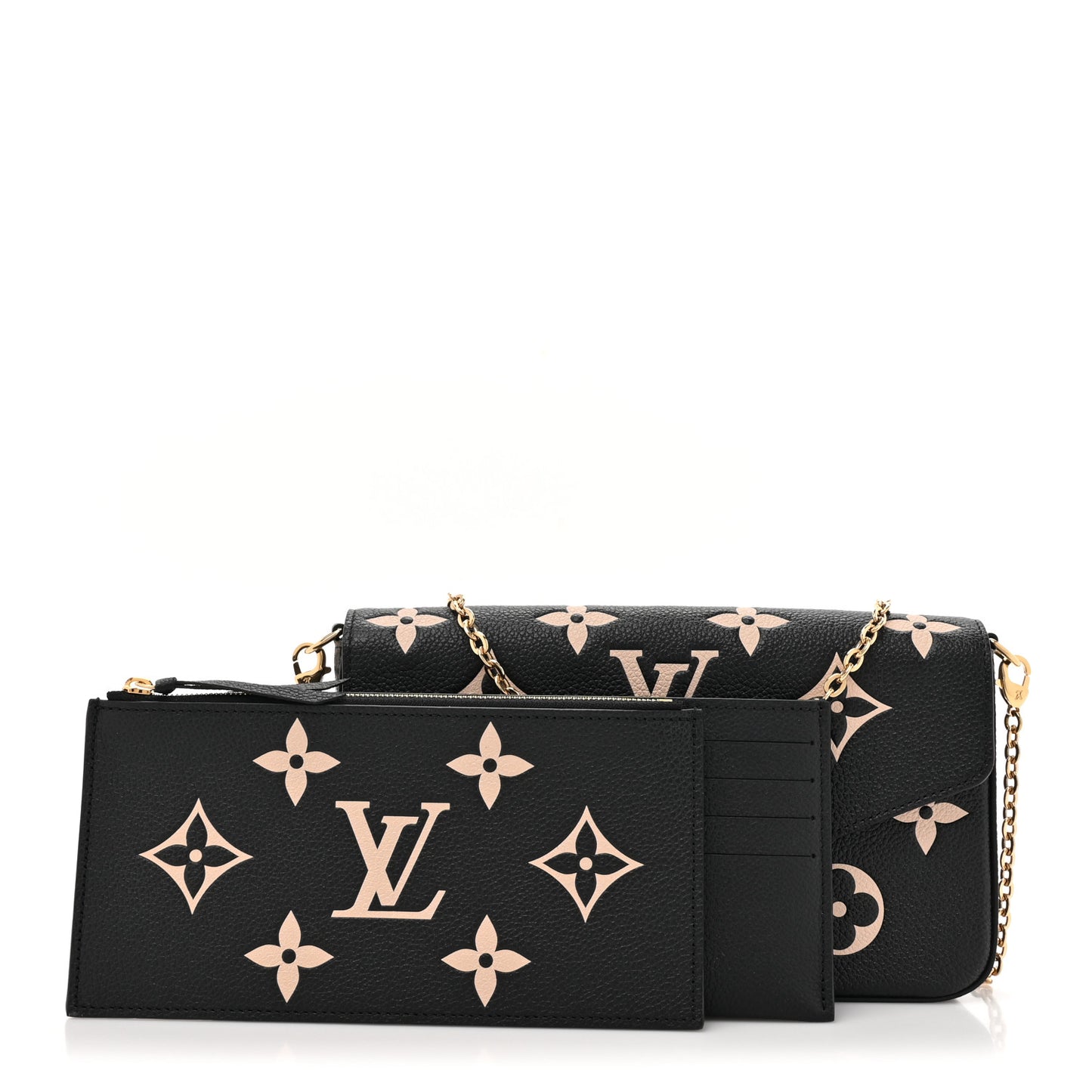Empreinte Monogram Giant Felicie Pochette Black Beige