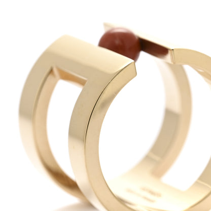 Hermes Permabrass H Perle Scarf Ring Rouge 4 of 5